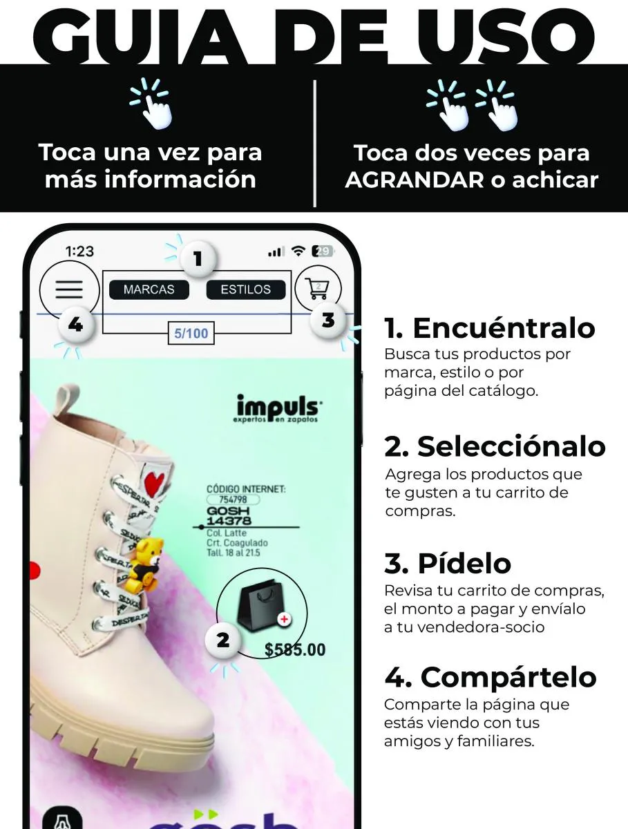 Catálogo de discount impuls de dama